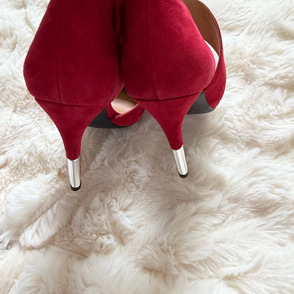 Jessica Simpson Red Suede Heels - Picture 3 of 5